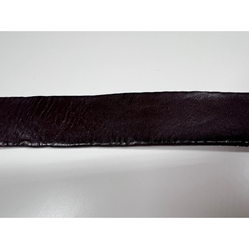 Madewell Leather Oval Buckle Belt Coffee Bean Brown Medium NEW - Picture 9 of 9